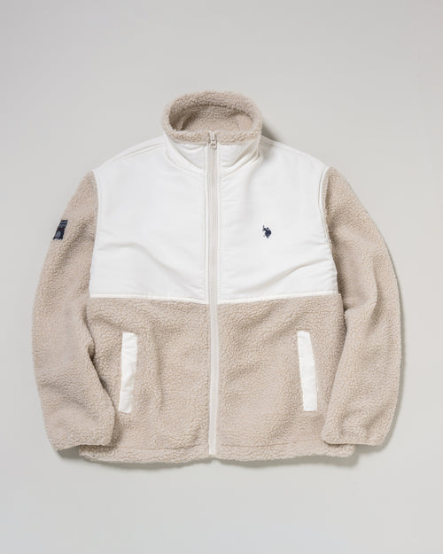 【予約販売】stand switching boa jacket　スタンド切替ボアジャケット　ダブルホースマン刺繍　PLM53802