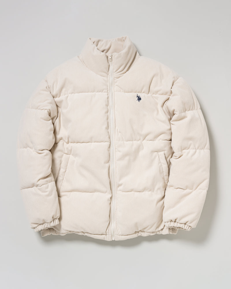 【予約販売】Stand-Zip padded corduroy jacket　スタンドジップ中綿ジャケット　ダブルホースマン刺繍　PLM53810