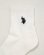 3pairs Socks　ソックス　ダブルホースマン刺繍　PLCM930-01