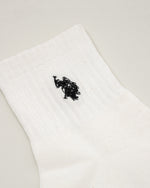 3pairs Socks　ソックス　ダブルホースマン刺繍　PLCM930-01