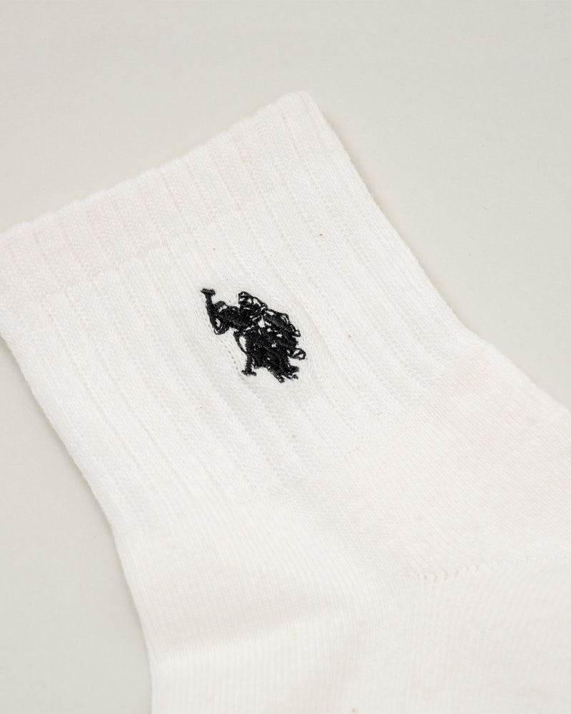 3pairs Socks　ソックス　ダブルホースマン刺繍　PLCM930-01