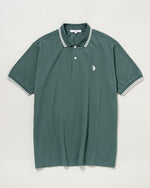 Polo Shirt　ポロシャツ　ダブルホースマン刺繍鹿の子　PLM42114