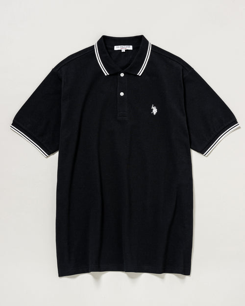 【予約販売】Polo Shirt　ポロシャツ　ダブルホースマン刺繍鹿の子　PLM42114