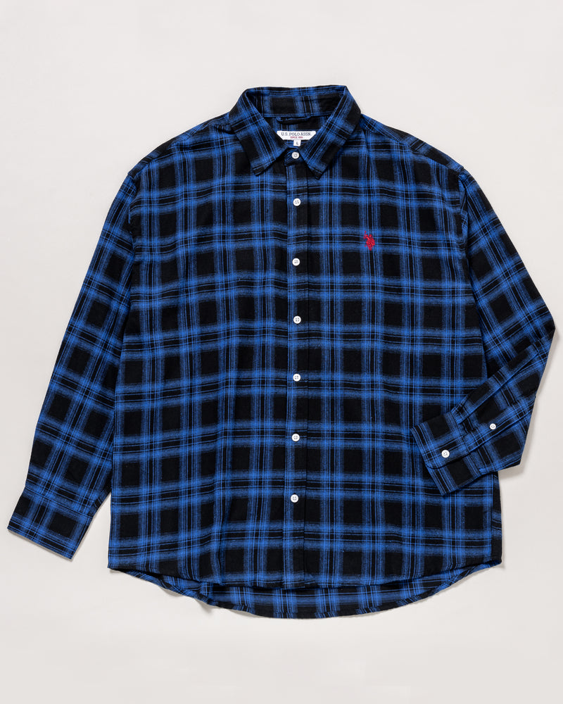 U.S. POLO ASSN. BIG silhouette checked shirt  PLM33701