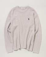 Shaggy Crew Knit　シャギークルーニット　 ダブルホースマン刺繍　PLM43402