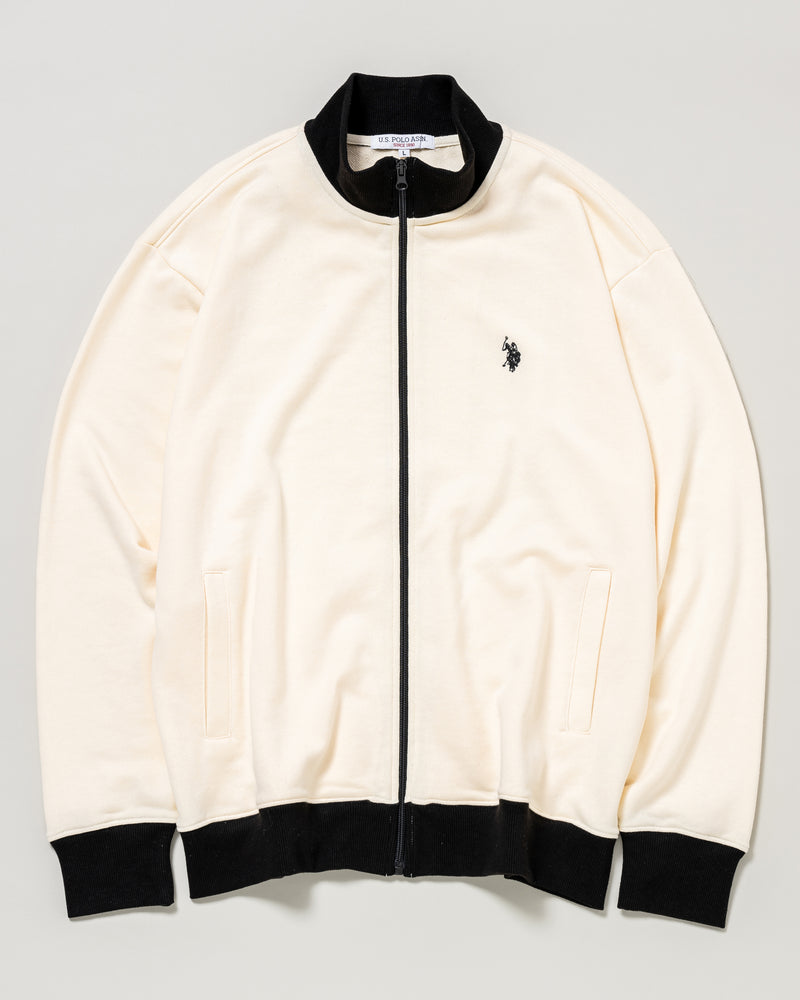Stand Collar Sweat Jacket　スタンドカラースウェットジャケット　ダブルホースマン刺繍　PLM43300