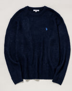 Shaggy Crew Knit　シャギークルーニット　 ダブルホースマン刺繍　PLM43402