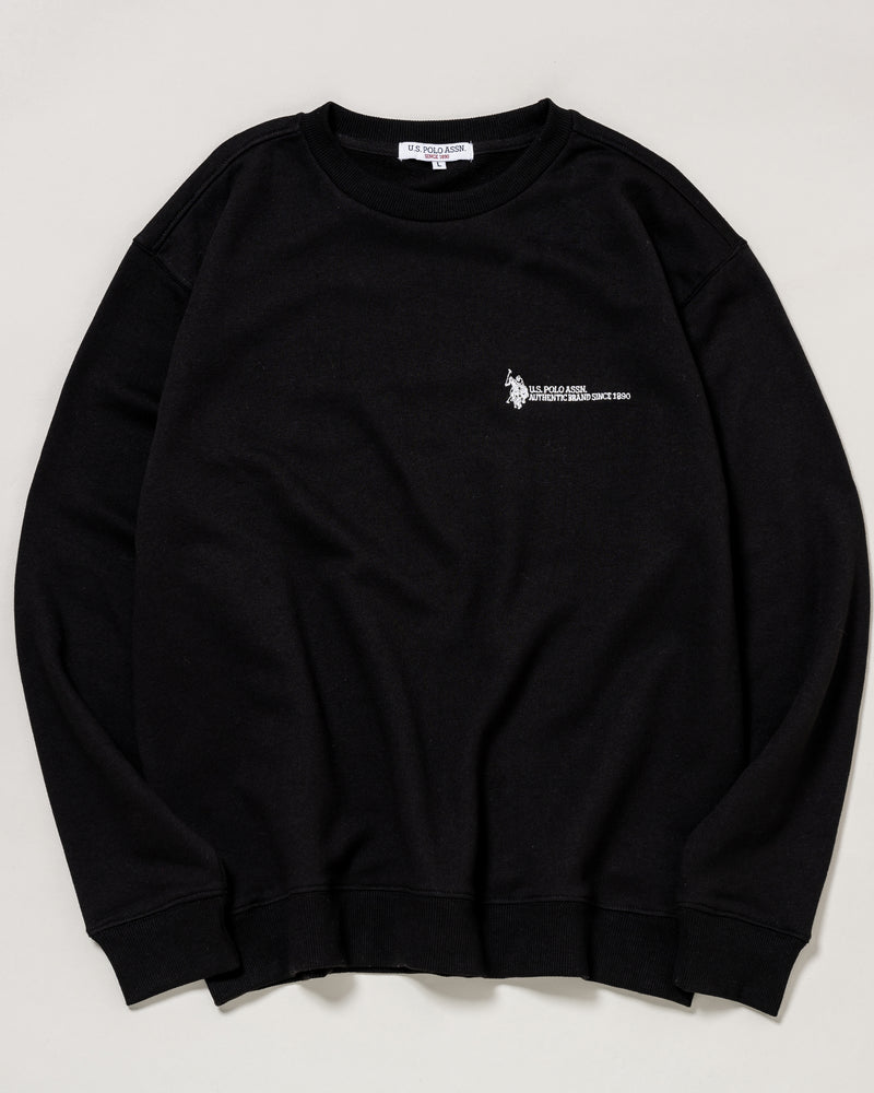 Crew sweat shirt　クルースウェットシャツ　ダブルホースマン刺繍　PLM43302