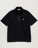 Half Zip T-shirt　ハーフジップ半袖Tシャツ　 ダブルホースマン刺繍　PLM42115