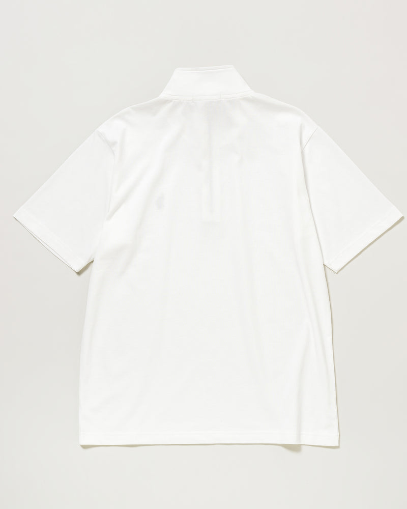 Half Zip T-shirt　ハーフジップ半袖Tシャツ　 ダブルホースマン刺繍　PLM42115