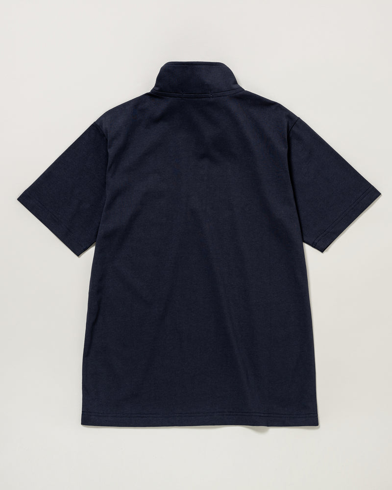 Half Zip T-shirt　ハーフジップ半袖Tシャツ　 ダブルホースマン刺繍　PLM42115