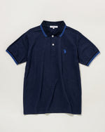 Polo Shirt　ポロシャツ　ダブルホースマン刺繍鹿の子　PLM42114