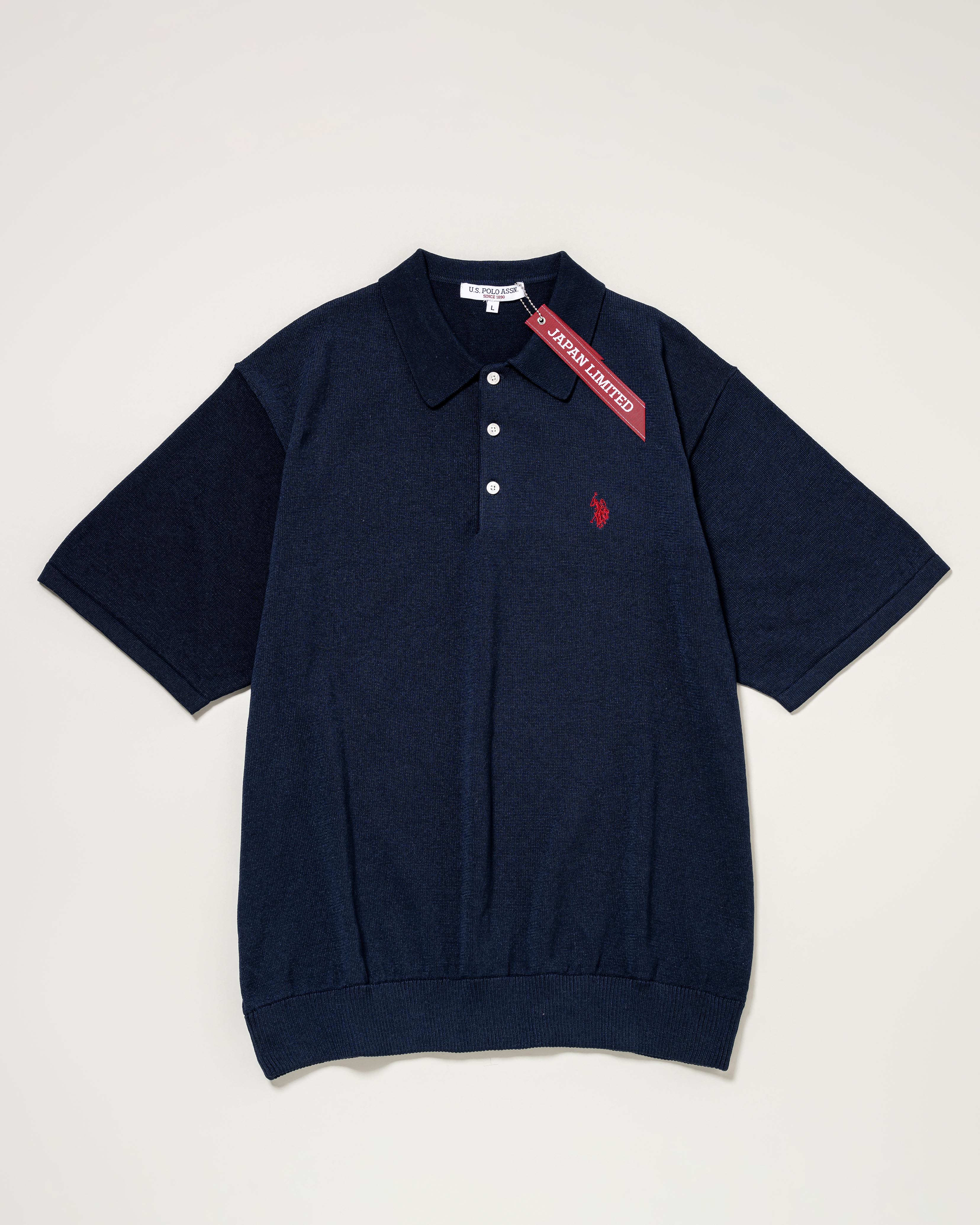 新品★28,600円 バックロゴポリエステルヤーンポロシャツ ネイビー 4 collar-logo-14410045-s-new-era
