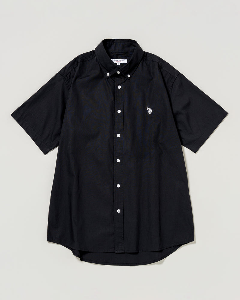Broad collar short sleeve shirt ブロードカラー半袖シャツ ダブル