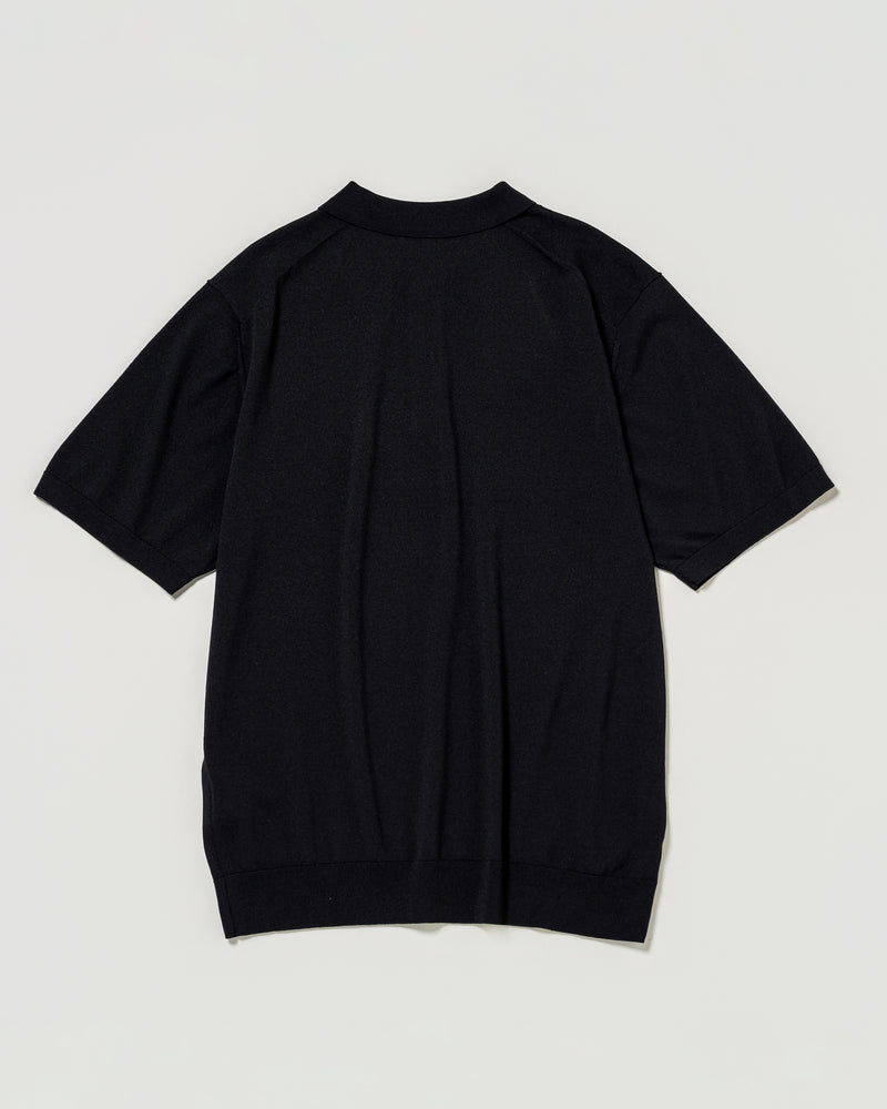 Cool-to-the-touch knit polo shirt 接触冷感ニットポロ ダブル