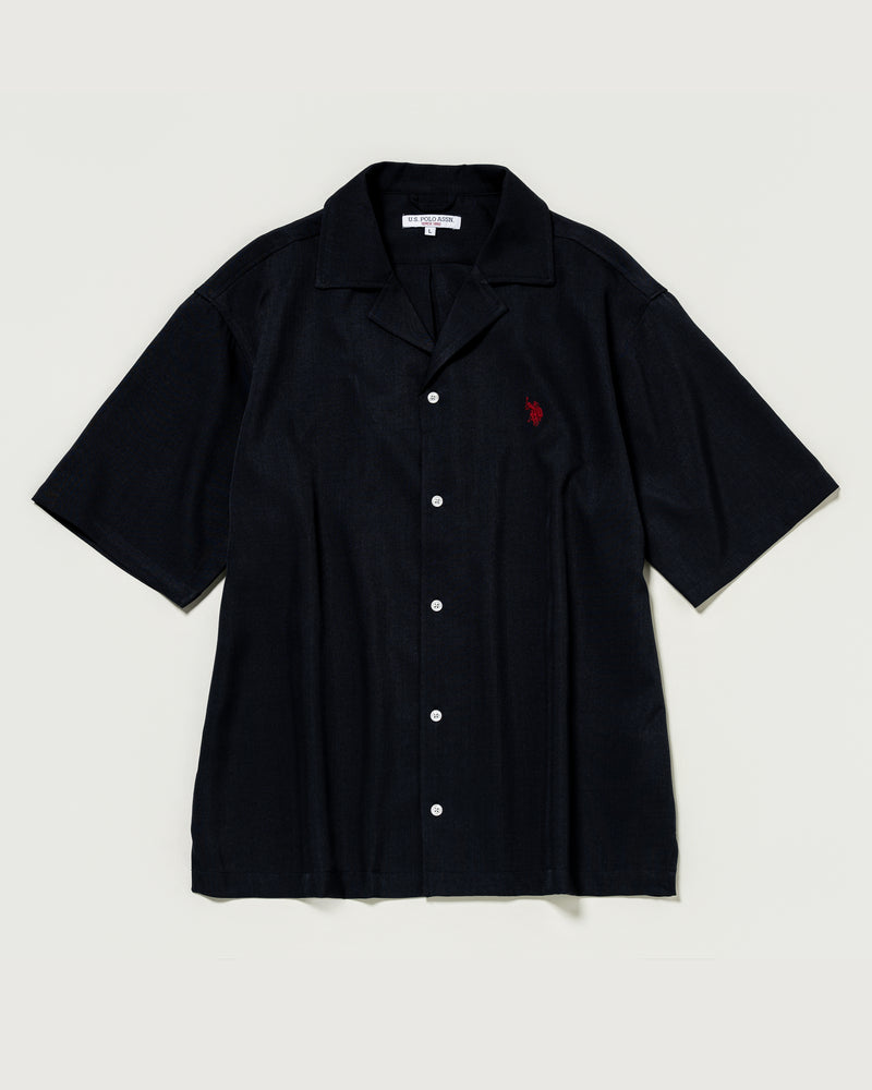 Open-collar short-sleeved shirt オープンカラー半袖シャツ ダブル