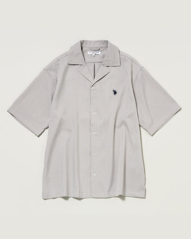 Open-collar short-sleeved shirt オープンカラー半袖シャツ ダブル