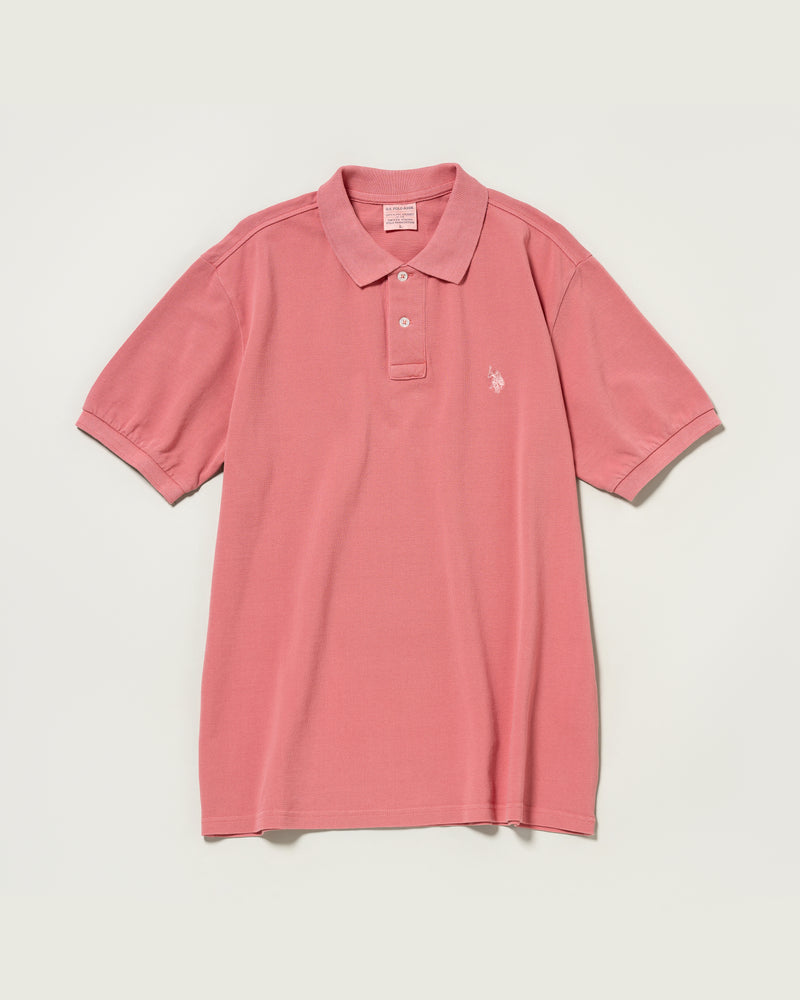 half sleeve polo shirt 半袖ポロシャツ ダブルホースマン刺繍