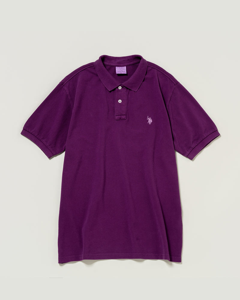 half sleeve polo shirt 半袖ポロシャツ ダブルホースマン刺繍