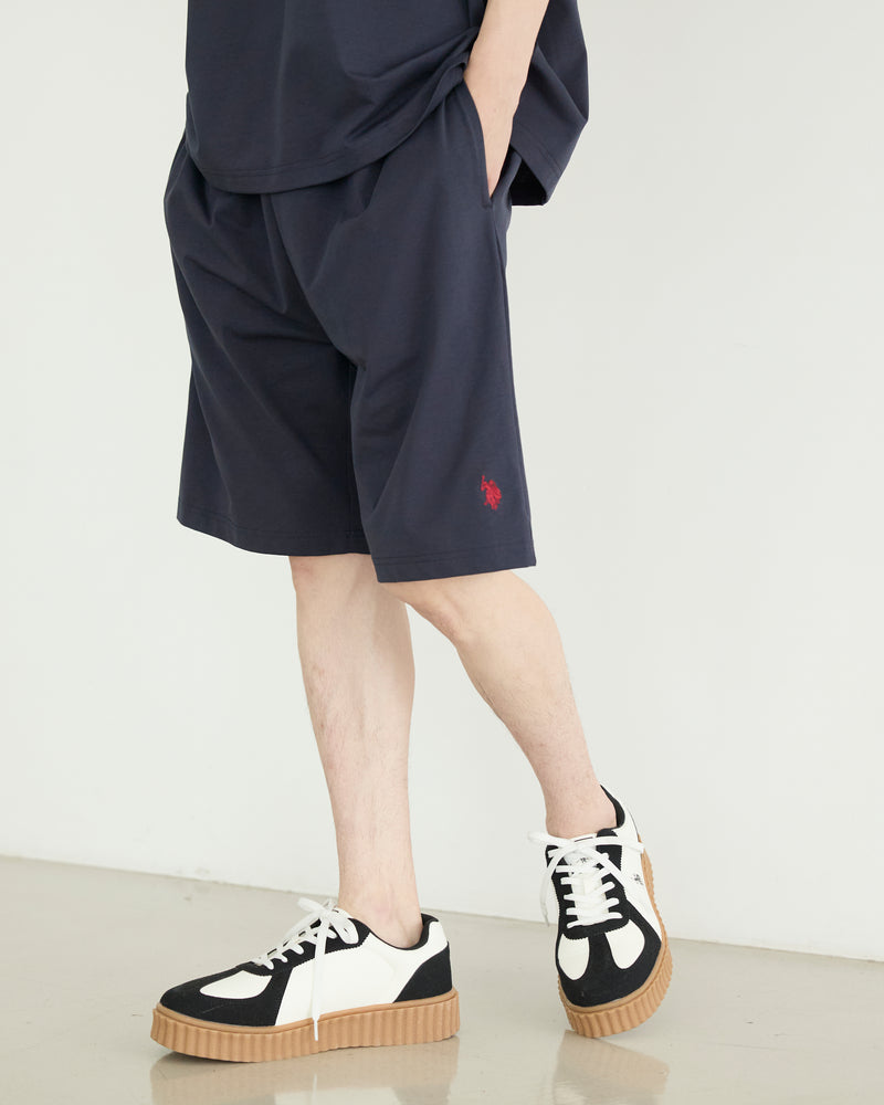 888着用ショートパンツ ブラックてるてる坊主 Cool-to-the-touch shorts 接触冷感ショートパンツ ダブルホースマン